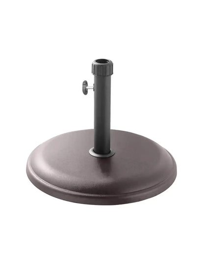 Polycrete Outdoor Parasol Base 16kg Round - Brown