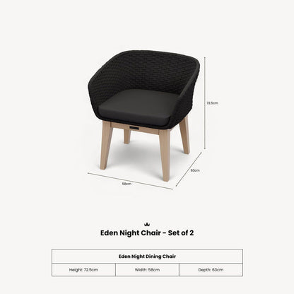 Eden Night Chair - Set of 2