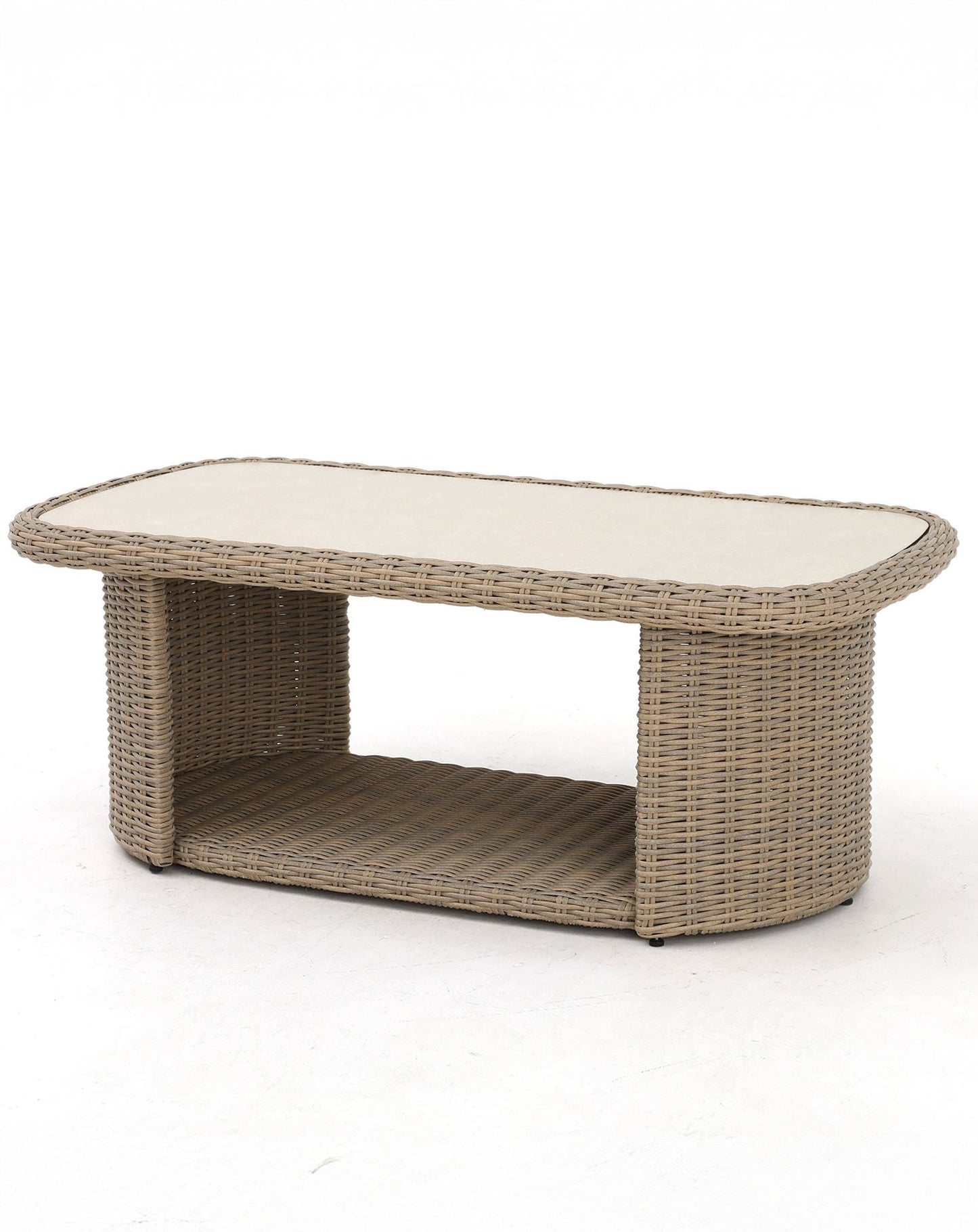 BORA 4-Seater Rattan Lounging Set with Coffee Table
