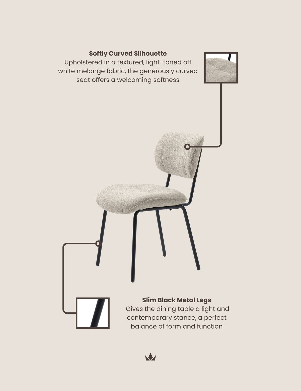 BOUX Dining Chairs – Set of Two