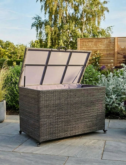 Charcoal Weave 510L KD Cushion Storage Box