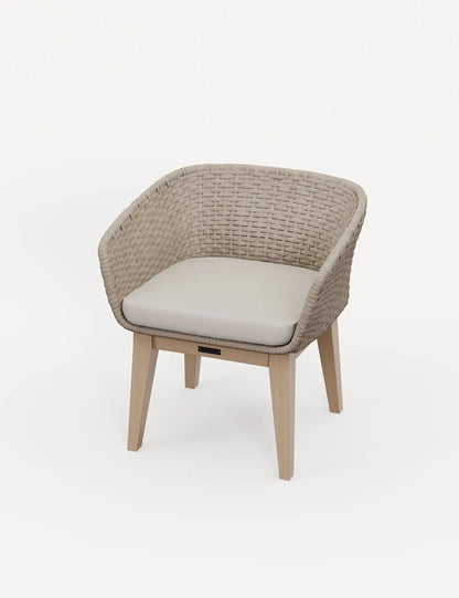 Roma 2 Seater Round Sunray Bistro Set with Eden Dawn Chair
