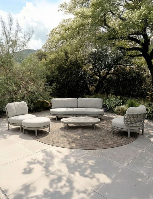 KOKO 5 Seater Lounging Set with Coffee Table & Footstool
