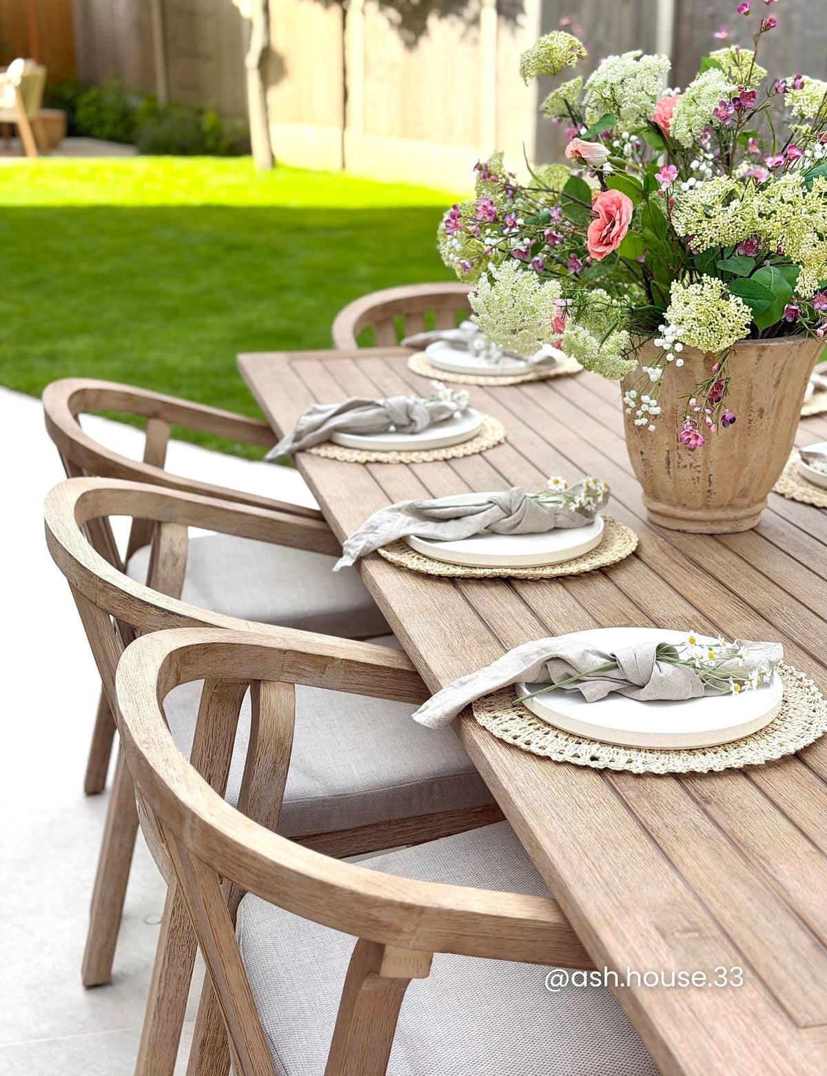 LIDIA 8-Seater Dining Table with RIVEN Chairs