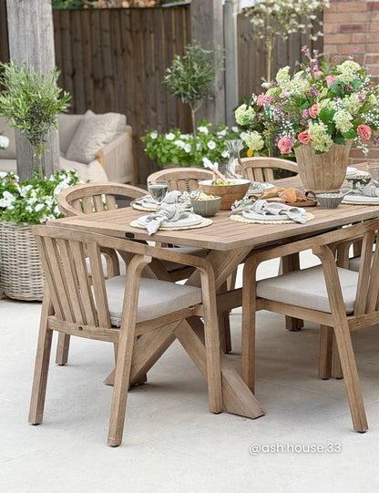 LIDIA 8-Seater Dining Table with RIVEN Chairs