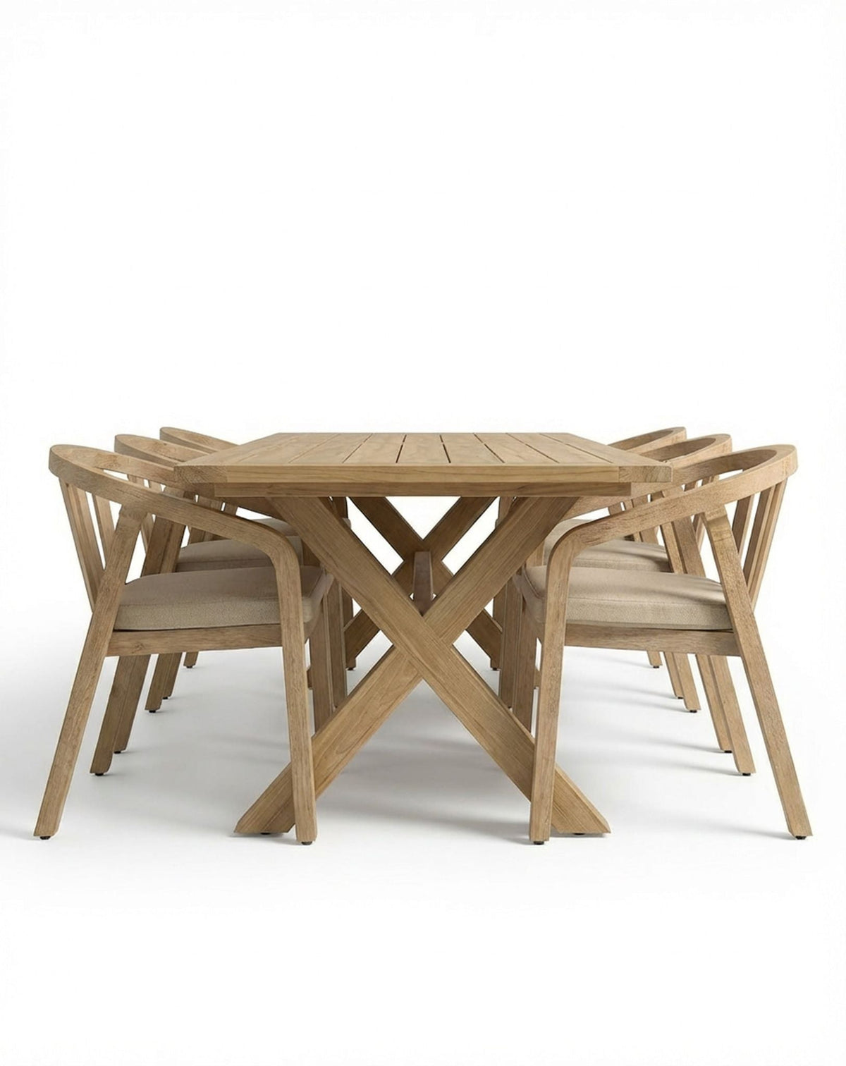 LIDIA 8-Seater Dining Table with RIVEN Chairs