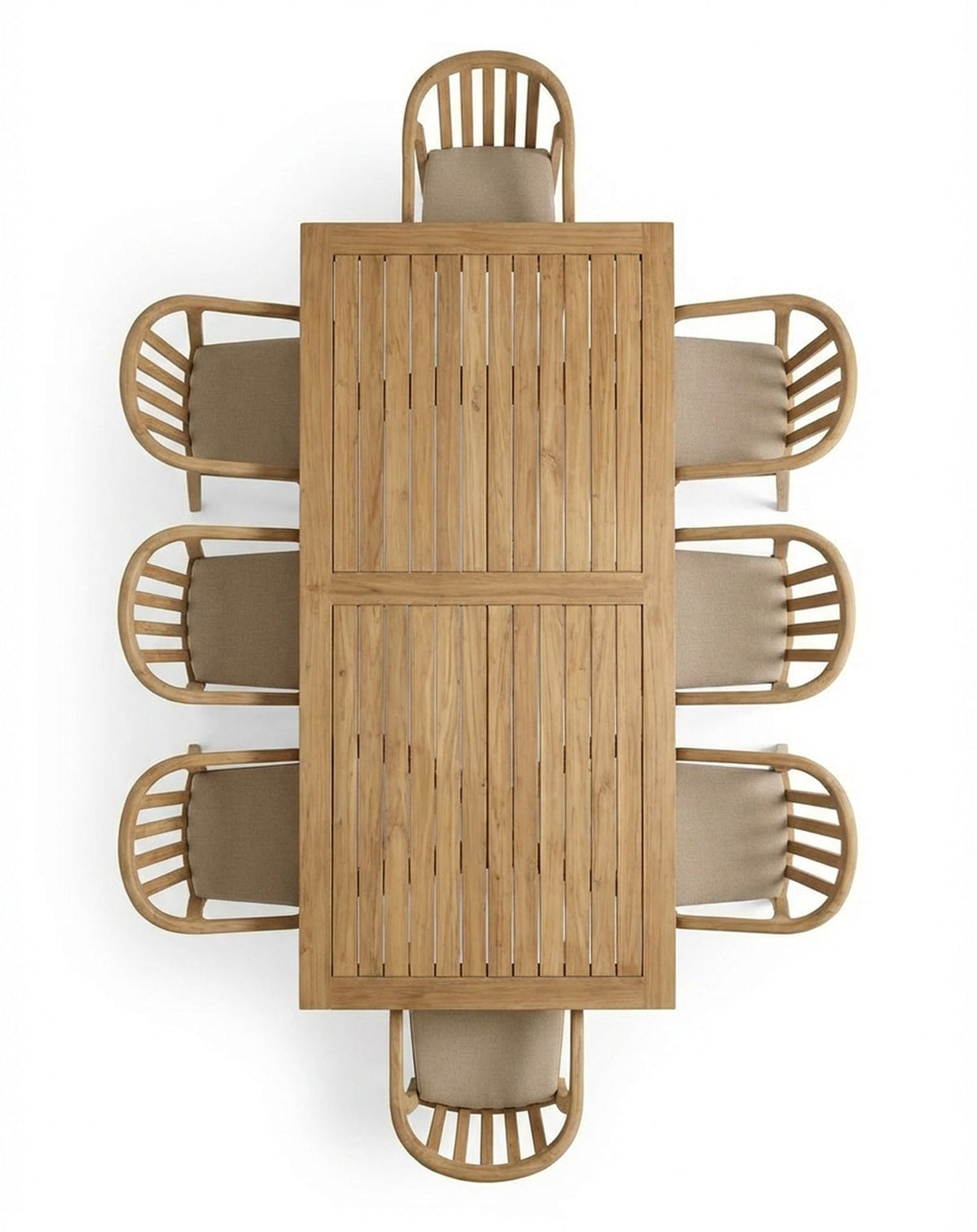 LIDIA 8-Seater Dining Table with RIVEN Chairs