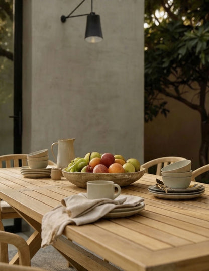 LIDIA 8-Seater Dining Table with RIVEN Chairs