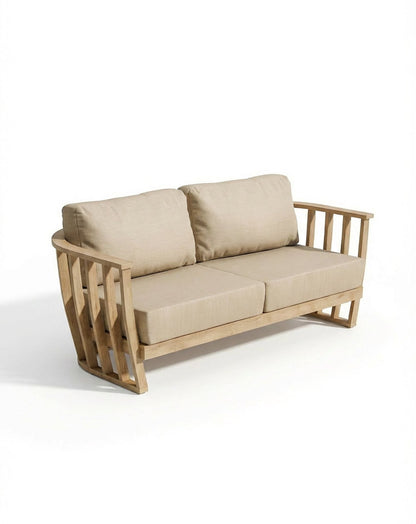 LUCCA 5-Seater Wood Lounging Set with Coffee Table