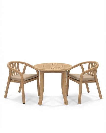MARIS 2-Seater Round Bistro Dining Set