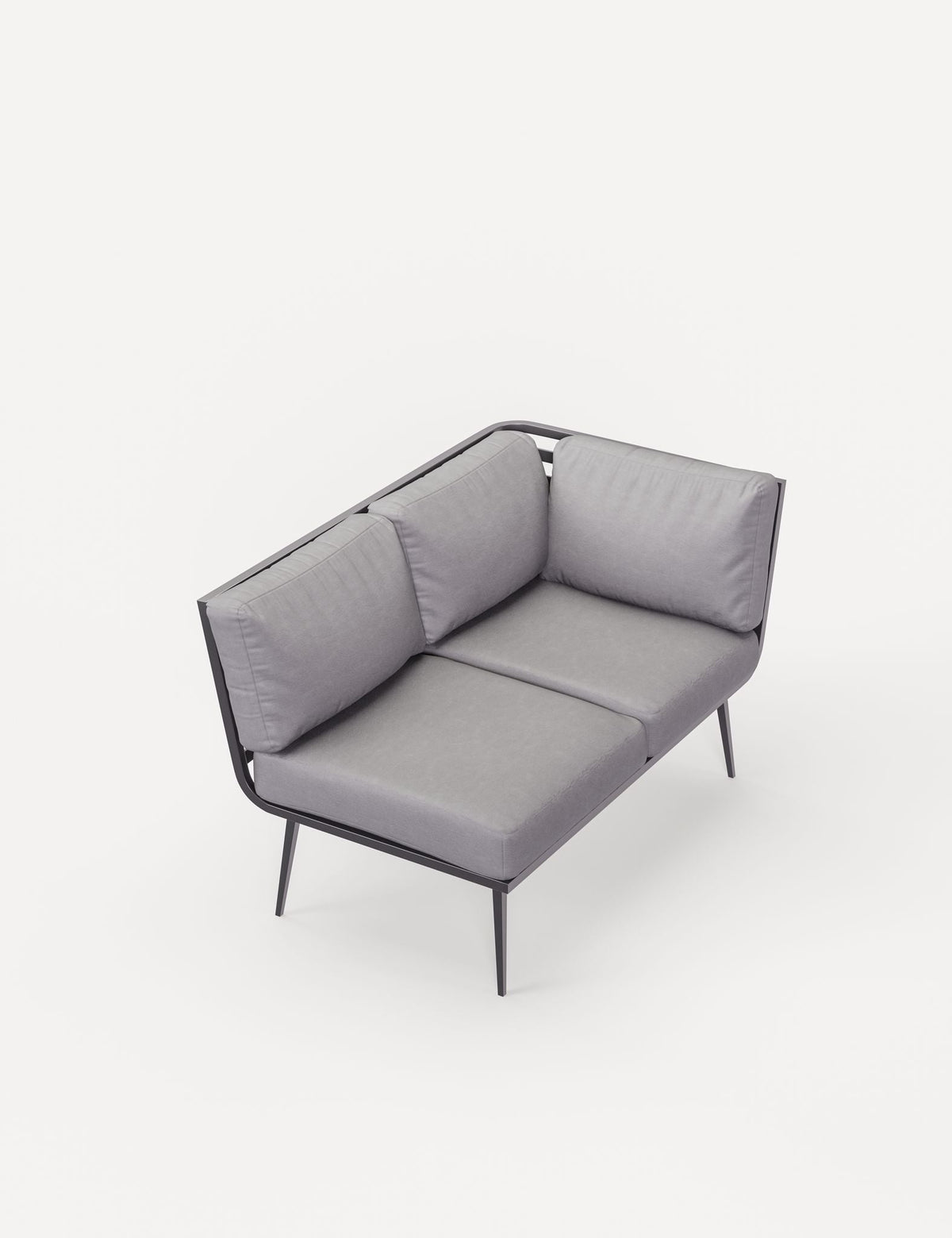 Mayfair Corner Lounging Set with Fire Pit Table and 1 Bench