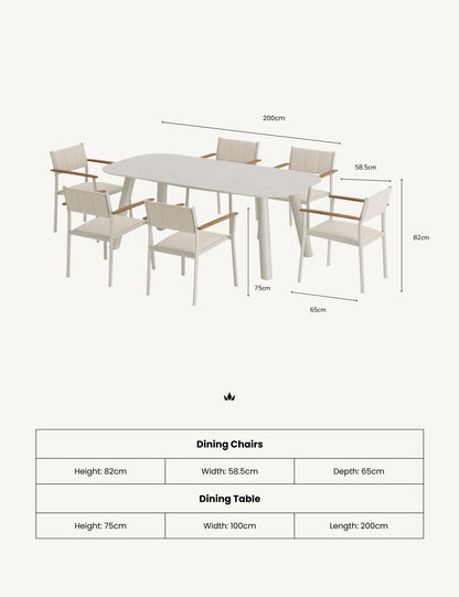 NEXO 6-Seater Dining Table and Chairs