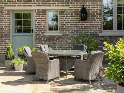 Paris 6 Seater Round Imperial Dining Set