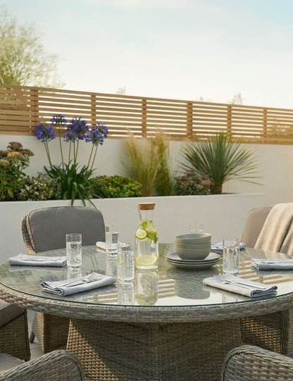 Paris 6 Seater Round Imperial Dining Set
