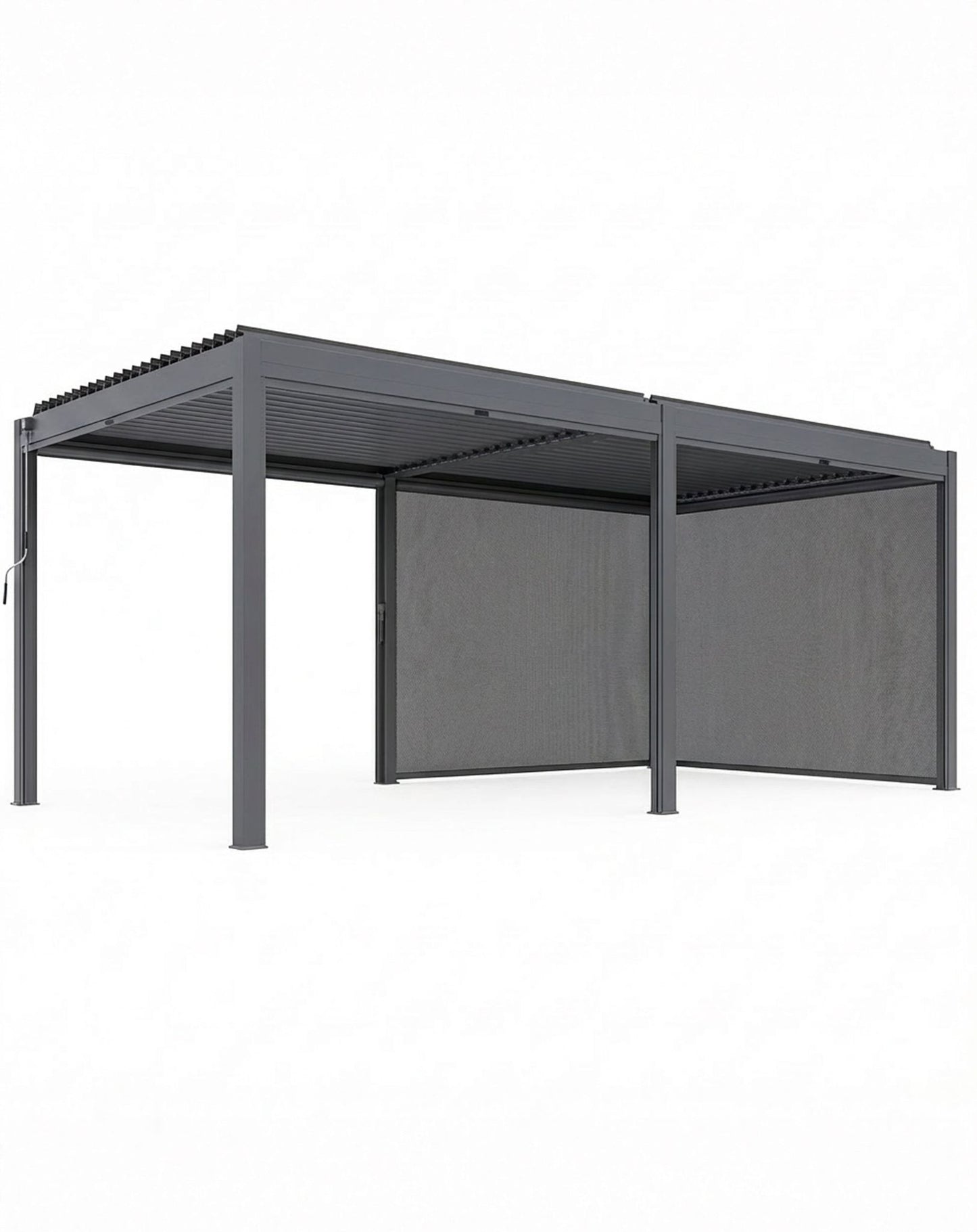 Luxe 6x3m Pergola with Solar Lighting System and Voice Control