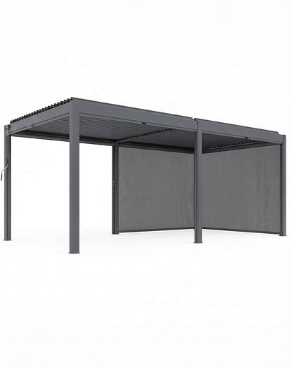Luxe 6x3m Pergola with Solar Lighting System and Voice Control