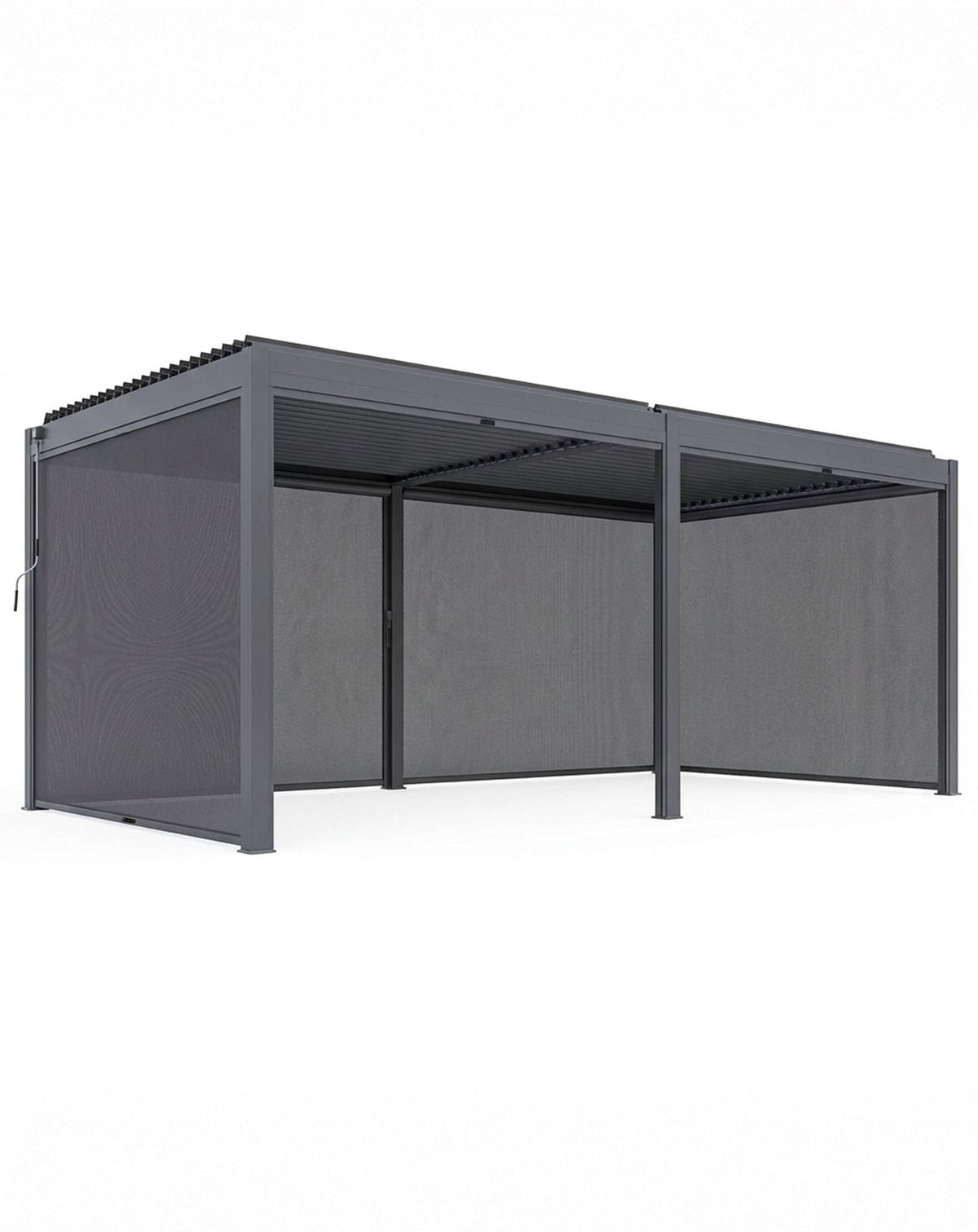 Luxe 6x3m Pergola with Solar Lighting System and Voice Control