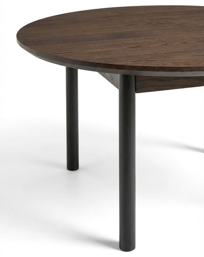 ROKA Dark Wood 4-Seater Dining Table