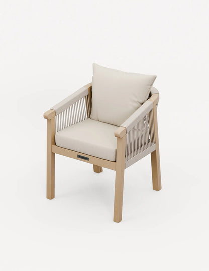 Roma 2 Seater Round Sunray Bistro Set with Roma Dining Chairs