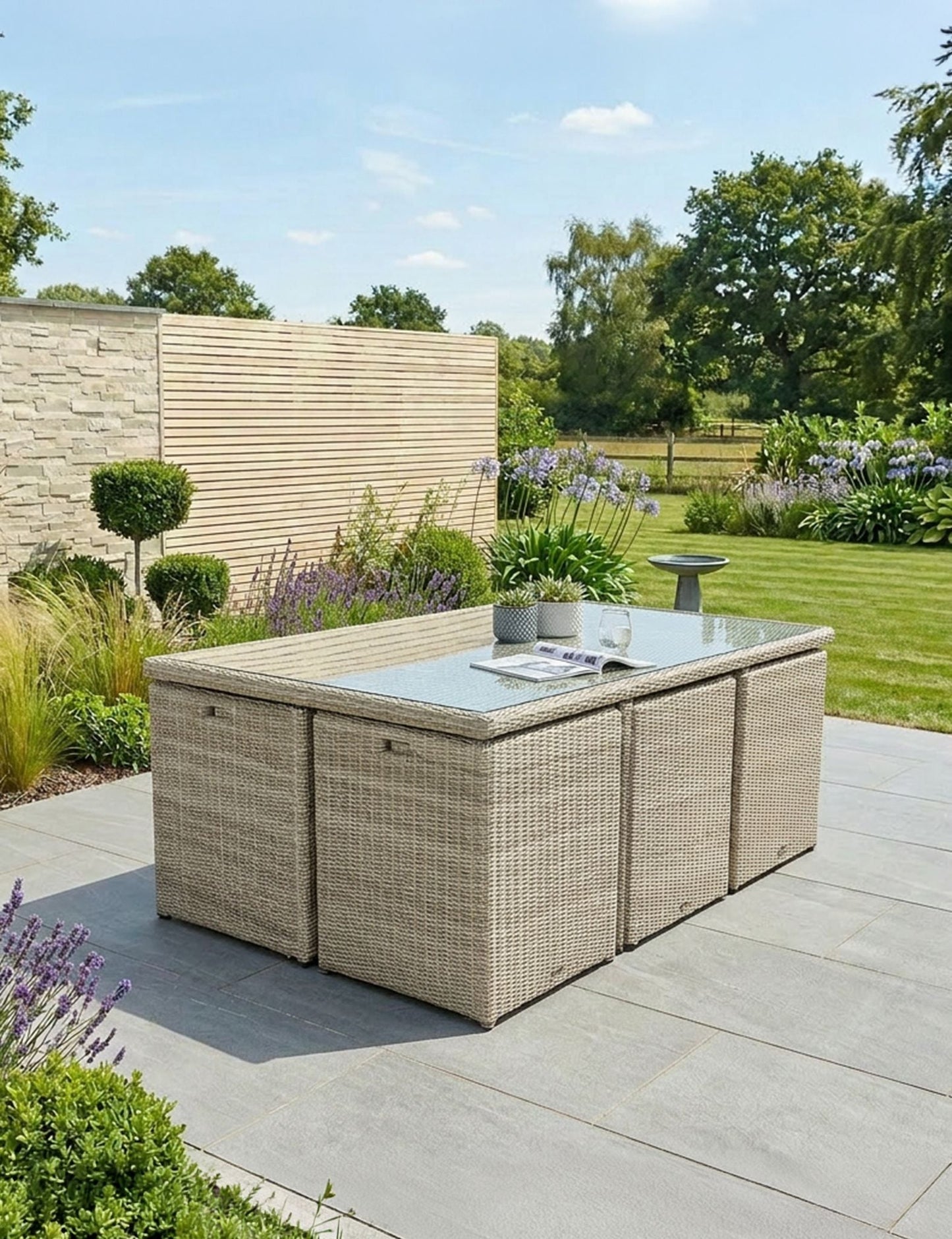 Wentworth 10 Seater Cube Dining Set