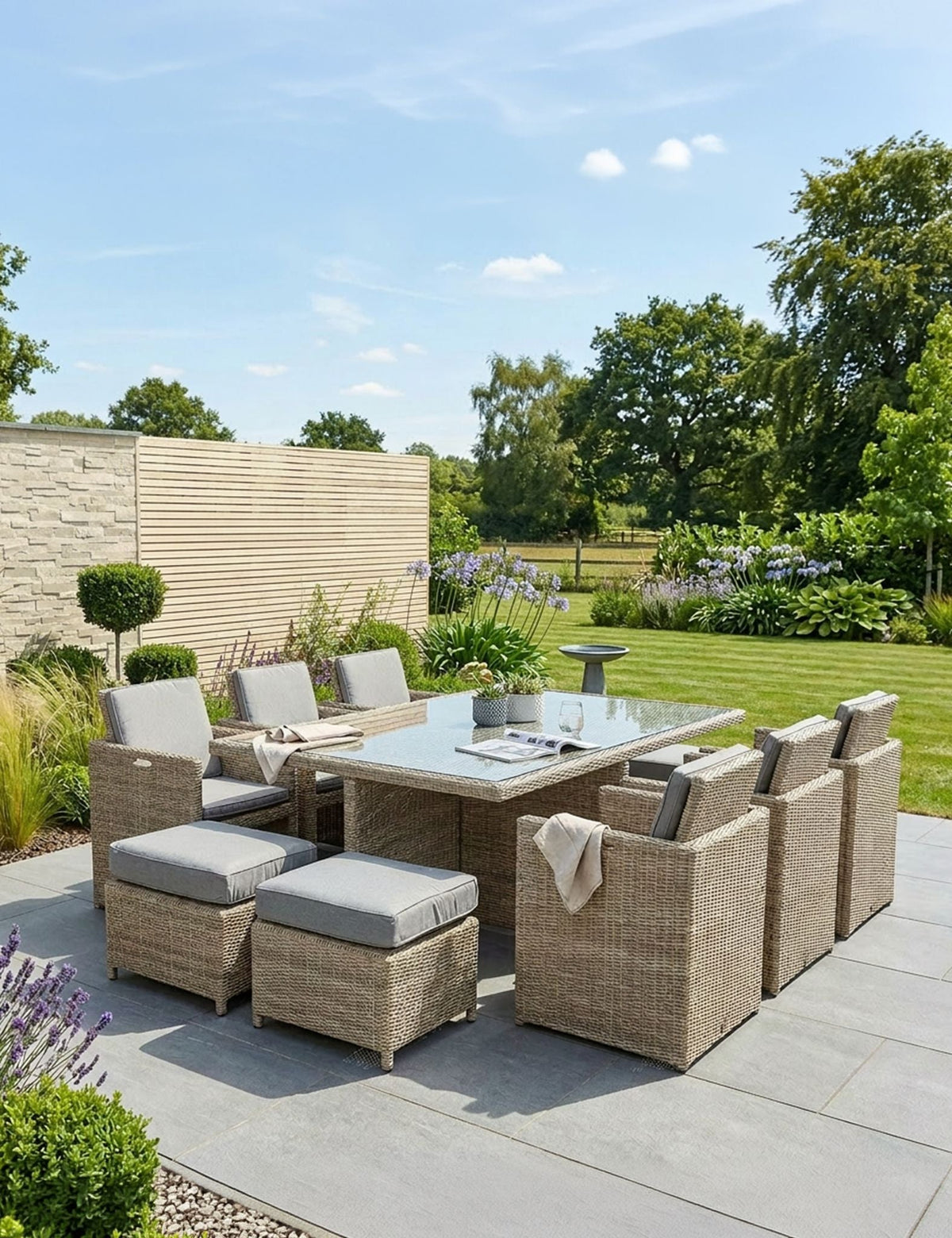 Wentworth 10 Seater Cube Dining Set