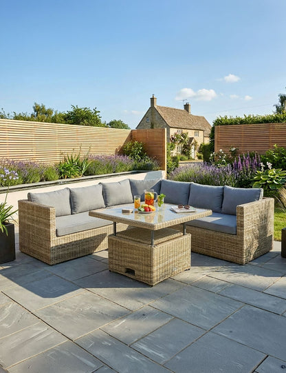 Wentworth 6 Seater Adjustable Corner Lounging Set