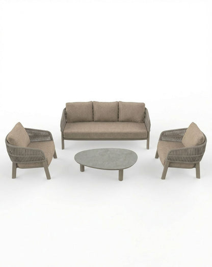 ZURO 5-Seater Lounging Set with Coffee Table